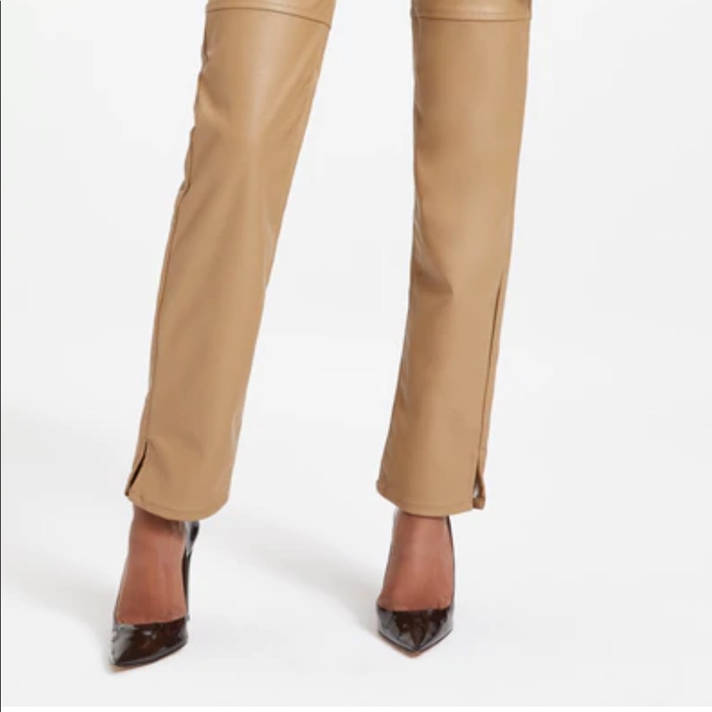 Good American better than leather good boy pants. Camel colored size 15.